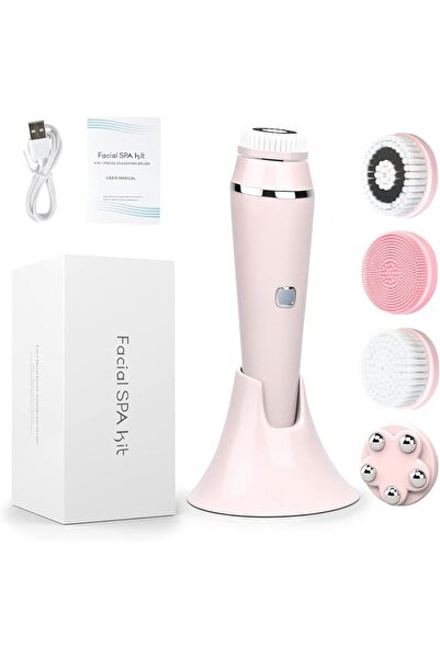 X SPRING Xspring Facial Cleansing Brush, 4 in 1 Electric Powered Facial Clean...