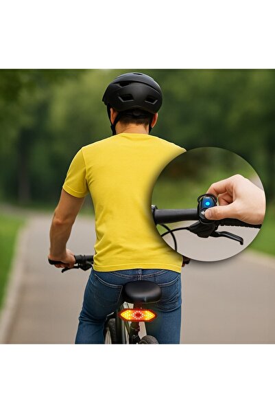 OEM Lumina de Siguranta Bicicleta cu Semnalizator 5 Moduri de Functionare USB...