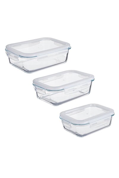 OEM Set Caserole din Sticla Dreptunghiulare Frosty & Capac Frosty 640-1000-15...