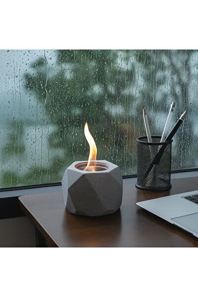 OEM Mini Semineu Decorativ de Masa cu Model Poligonal 13x13x10cm