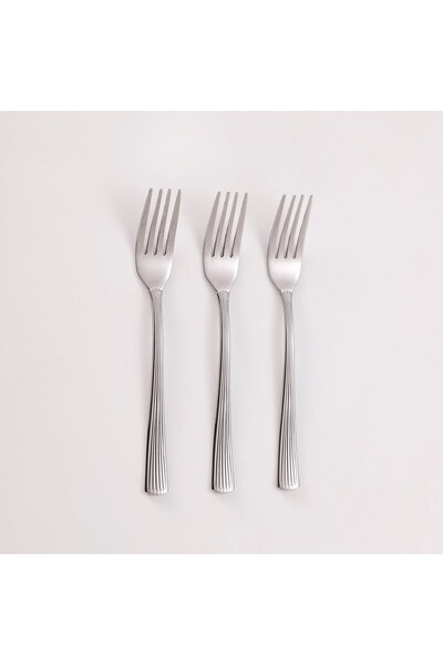 OEM Small Stainless Steel Forks "Linear" 14.5cm - 3pcs
