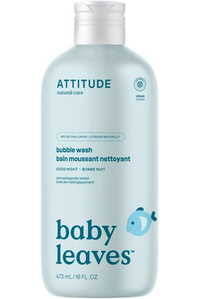 BIO SPECTRA ATTITUDE ATTITUDE Bubble Bath and Body Wash for Baby, Good Night ...