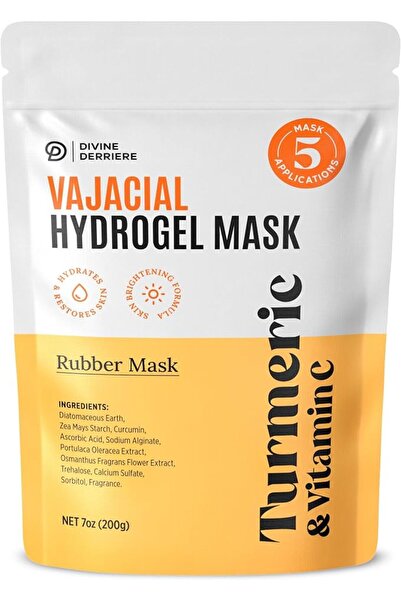 DIVINE DERRIERE Vajacial Hydrogel Mask - Premium Modeling Mask with Turmeric ...