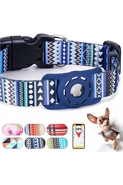 AZONEE AirTag Dog Collar, Padded Apple Air Tag Dog Collar, Adjustable Air Tag...
