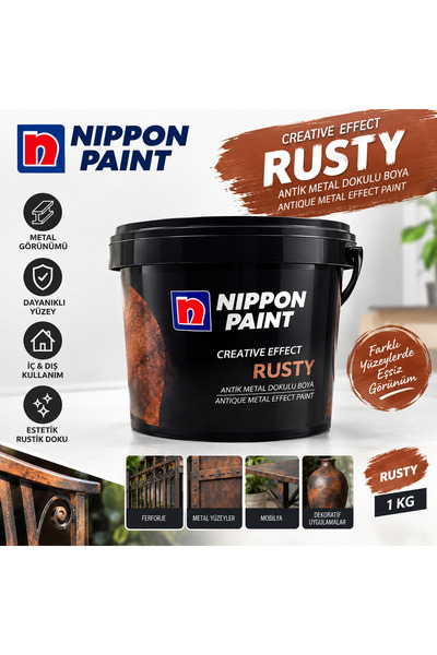 Nippon Paint Creative Effect Rusty – Antik Metal Dokulu Boya