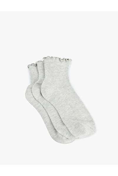 Koton Ruffled 3-Piece Sock Set