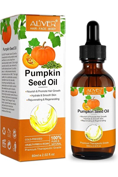 aliverystore ALIVER Pumpkin Seed Oil for Hair Growth, Skin Care, Nails &Cutic...