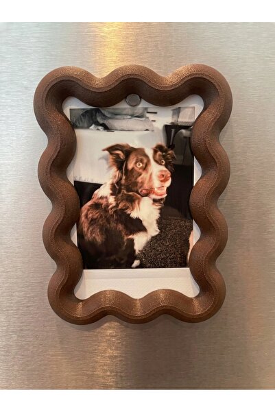 IL-HANST Estetik Dalgalı Çerçeve Instax Mini Buzdolabı Magneti - Dekoratif Fo...
