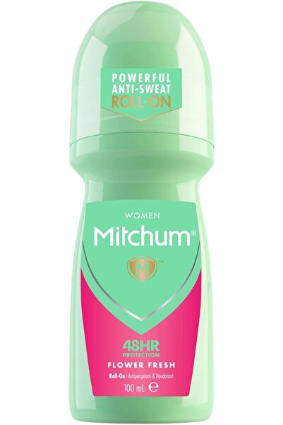 Mitchum Women 48HR Protection Roll-On Deodorant & Anti-Perspirant, Flower Fre...