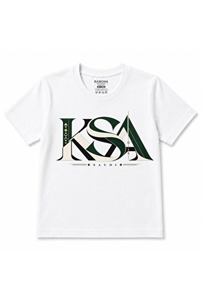 Rabona Fashion Ksa Typography Printed Unisex Cotton T-Shirt