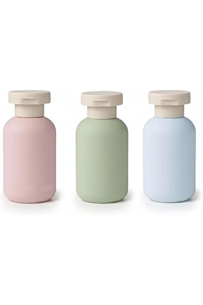 Sweet seven Portable Flip-Top Bottles, Set of 3 for Travel and Daily Portioni...