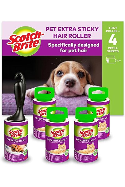 Scotch Brite أسطوانة إزالة الوبر الإضافية اللاصقة للحيوانات الأليفة من سكوتش ...