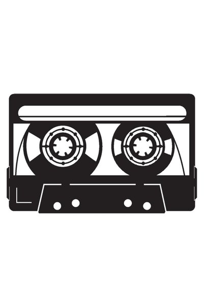 Generic Brand Nostalgic Cassette Tape Special New Sticker 25 X 15 cm