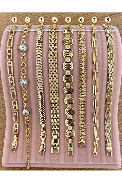 XUPİNGS JEWELRY Xuping 14K Kadın Gold Renk Altın Kaplama Bileklik Rengi – Kar...