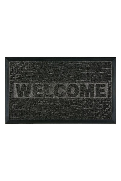 OEM Covoras Intrare Negru cu Mesaj "Welcome" 75x45cm