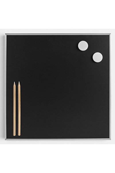 OEM Tabla Magnetica Neagra cu Creta Magneti & Accesorii 35,5x35,5x0,7cm