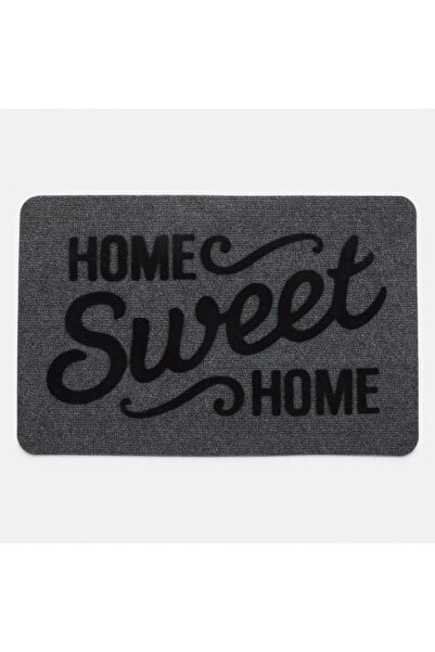 OEM Covoras Intrare Gri "Home Sweet Home" 60x40cm - Covorase Usa Mocheta, Dec...
