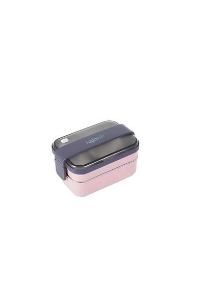 Vagonlife BL20183 PASLANMAZ ÇELİK YEMEK KABI - LUNCH BOX 2 KATLI 3 BÖLMELİ 12...