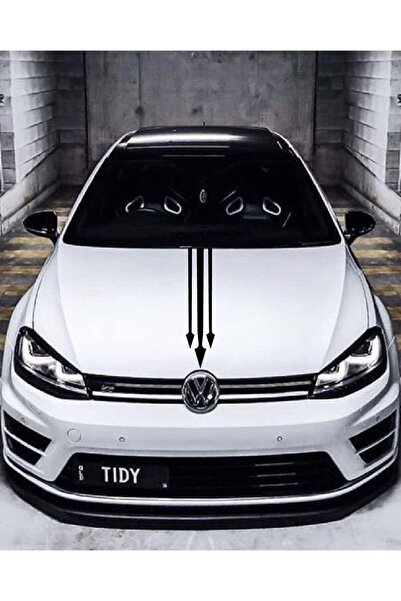 Generic Brand Car Hood Special New Sticker Arrowhead 3-Piece Black 12*60 cm