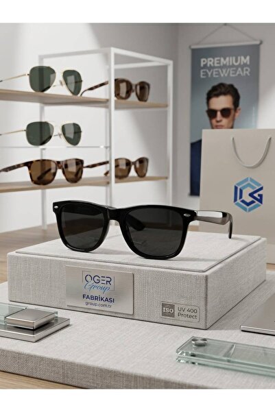 İBR OTO AKSESUAR Siyah Camlı Siyah Çerçeveli Unisex Güneş Gözlüğü