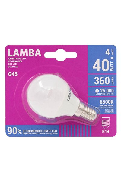 OEM Bec LED E14 4W (G45) - Alb Rece - Becuri 6500K, Decoratiuni Casa