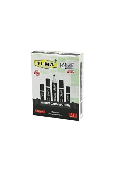 FTA TİCARET Black Color Whiteboard Marker - 1.5-3 mm - Round Tip - 1 Piece
