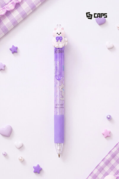 caps Versatil Pen with Cat Figure and 0.7 Tip