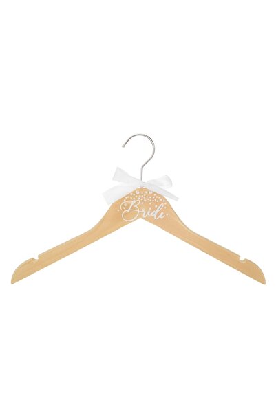 OEM Wooden Hanger with Bow & Beaded Trim 38x21cm
