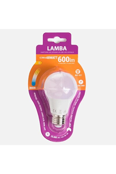 OEM Λάμπα LED E27 8W (A60) - Alb Cald