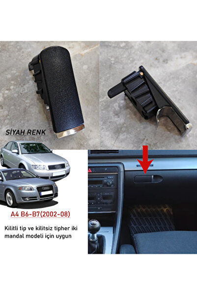 GCP German Car Parts Audi A4 Glove Box Latch Black - A4 B6 B7 Glove Box Latch