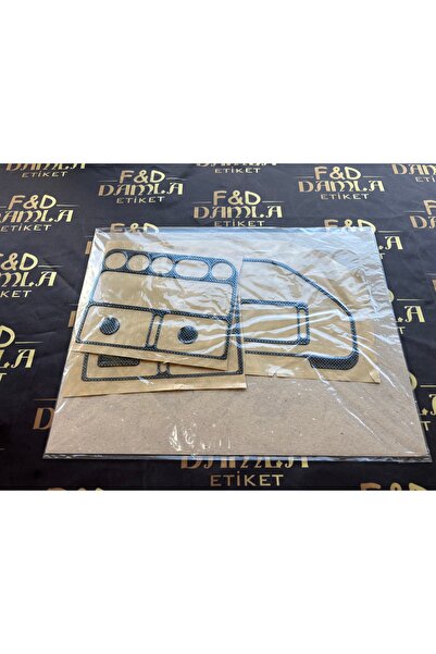 FD Damla Etiket Peugeot 106 Front Chest Mahogany Veneer Carbon Color Set