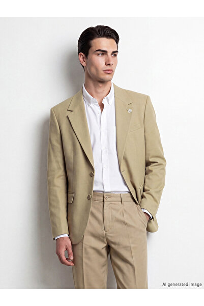 LC Waikiki Rmz Gi̇yi̇m Farkiyla Slim Fit Men's Blazer Jacket