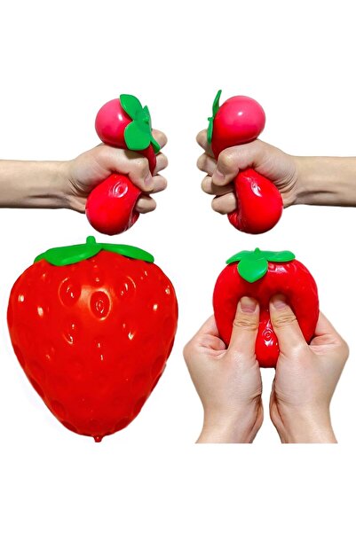 Bluoksweet çilek squishy meyve sukuşi slime kız erkek çocuk stres oyuncak
