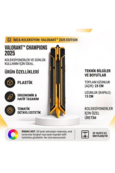 RUVORI Valorant Champions 2025 Butterfly Figürü Plastik - 3D Baskı