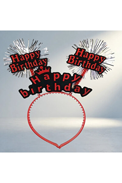 MEKs Neon Red Birthday Crown Fun Party Accessory
