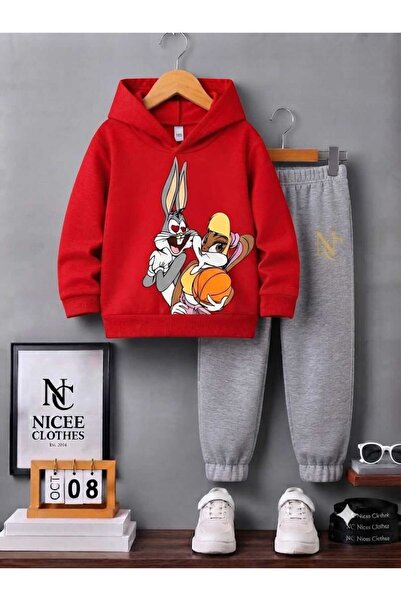 NC Nicee Clothes Children's Tracksuit Unisex (Rabbit Girl Boy Heart Print Win...