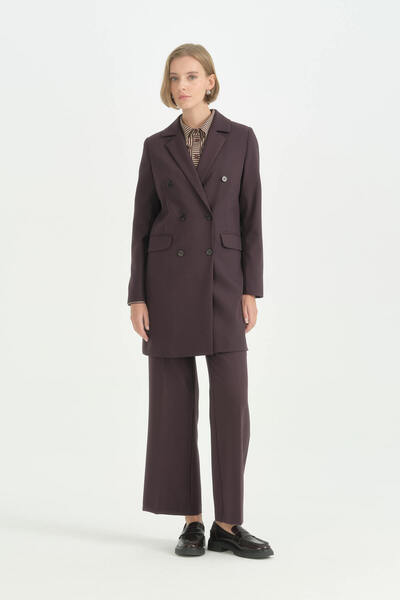 Nihan Blazer Jacket - Plum