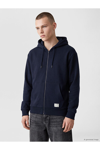 LC Waikiki Sparkling Choices from Shining Store Men's Hooded Zipper Sweatshirt