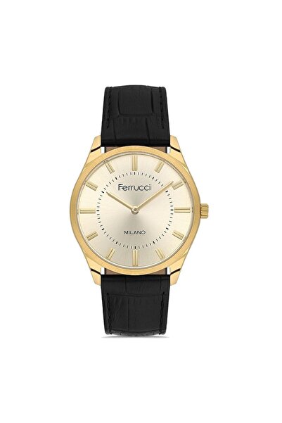 Ferrucci Fer.03802K.03 Leather Cord Men's Wristwatch
