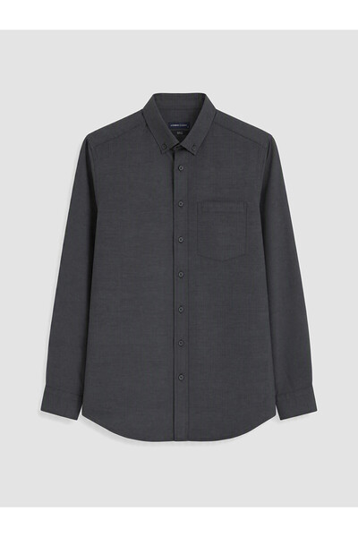 LC Waikiki Nevavm with Difference Lcwaikiki Classic Anthracite Dobby Plain St...