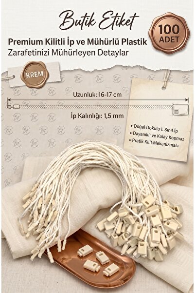 Kilitli İp Krem 100 Adet