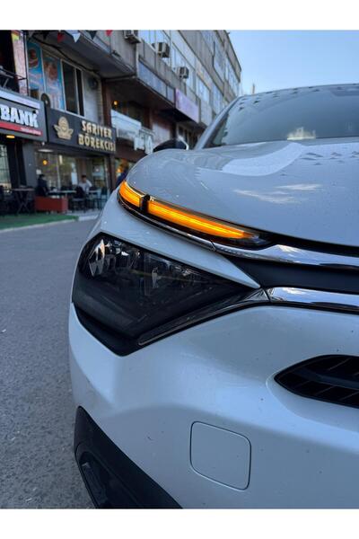 ARKT STİCKER Cİtroen C4x Far Sticker Turuncuu