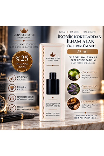 Genel Markalar 25 ml Erkek Parfüm – %25 Orijinal Esanslı Extrait de Parfum, F...