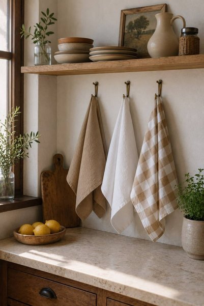 SELORA MAISON Elitte 100% Cotton 3-Piece Kitchen Drying Cloth Set