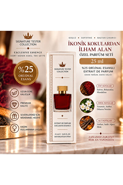 Genel Markalar 25 ml Kadın Parfüm – %25 Orijinal Esanslı Extrait de Parfum, S...