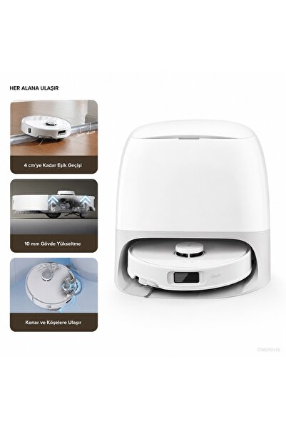 Xiaomi ROBOROCK Lazer Haritalama ve Akıllı Engel Tanıma Özellikli Islak Kuru ...