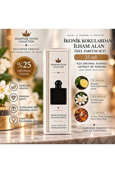 Genel Markalar 25 ml Kadın Parfüm – %25 Orijinal Esanslı Extrait de Parfum, K...