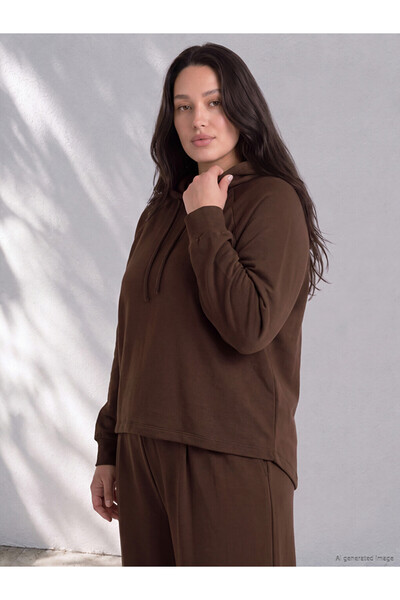 LC Waikiki هودي نسائي من LCW Curve بمقاس كبير