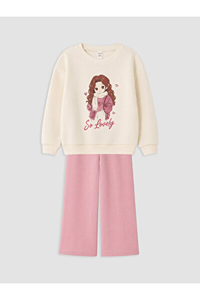 LC Waikiki Timeless Clothing & Timeless Choices Printed Girls' Thick Sweatshirt