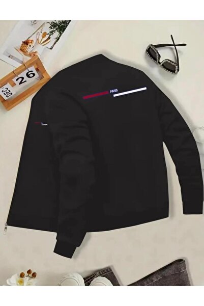 NIGRUM PARDUS SWEATSHIRT BĂRBAȚI OVERSIZE CU GULER COLLEGE, FERMUAR, 2 STRATU...